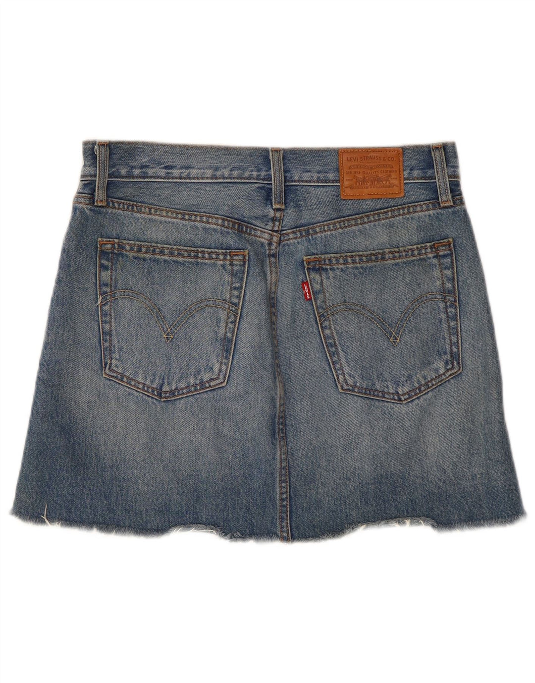 Levi's Damen-Jeansrock W27, kleine blaue Baumwolle