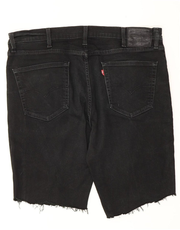 Levi's Herren 511 Denim Shorts W38 XL Schwarz Baumwolle