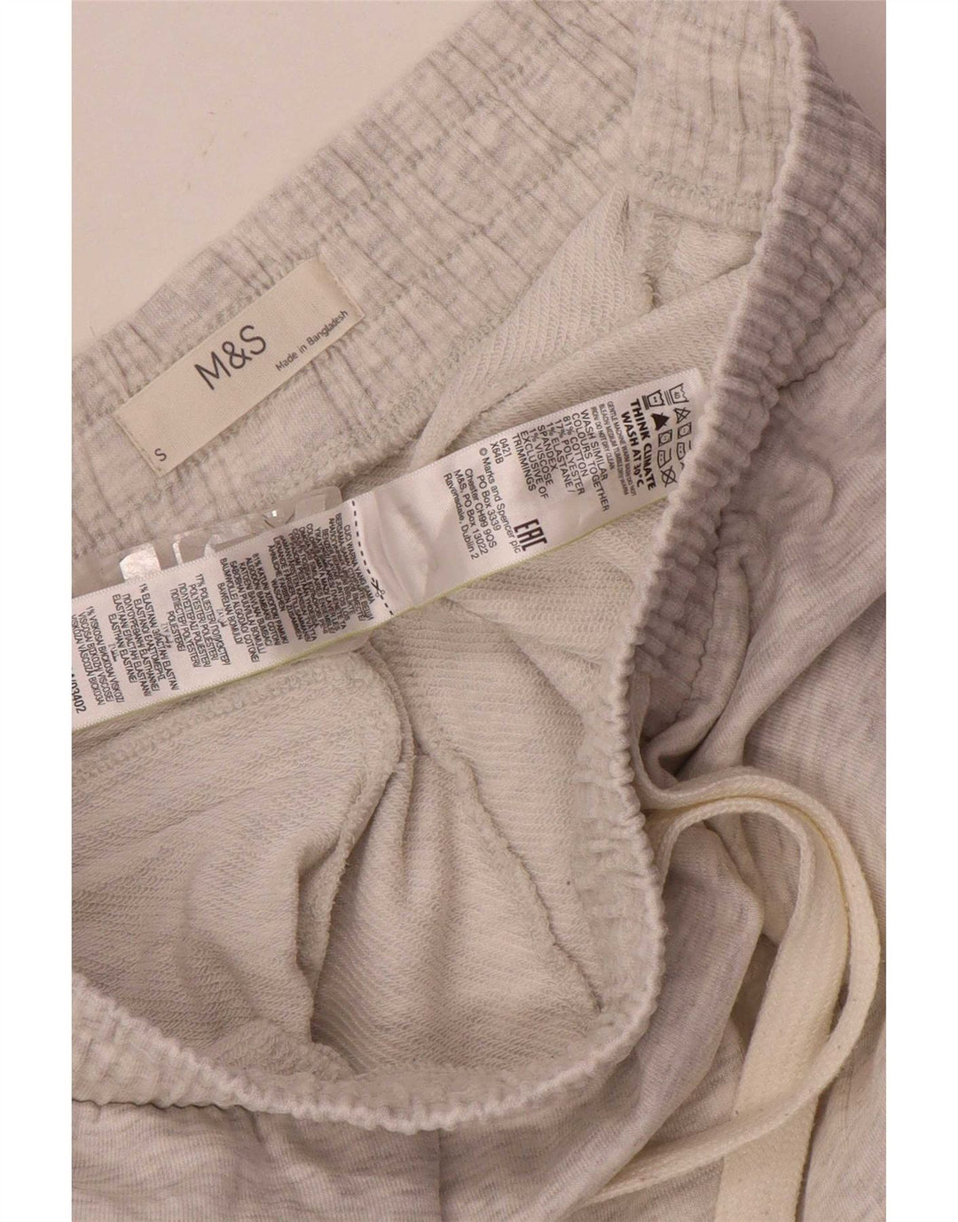 Marks & Spencer Herren-Trainingshose, Größe S, grau gefleckte Baumwolle