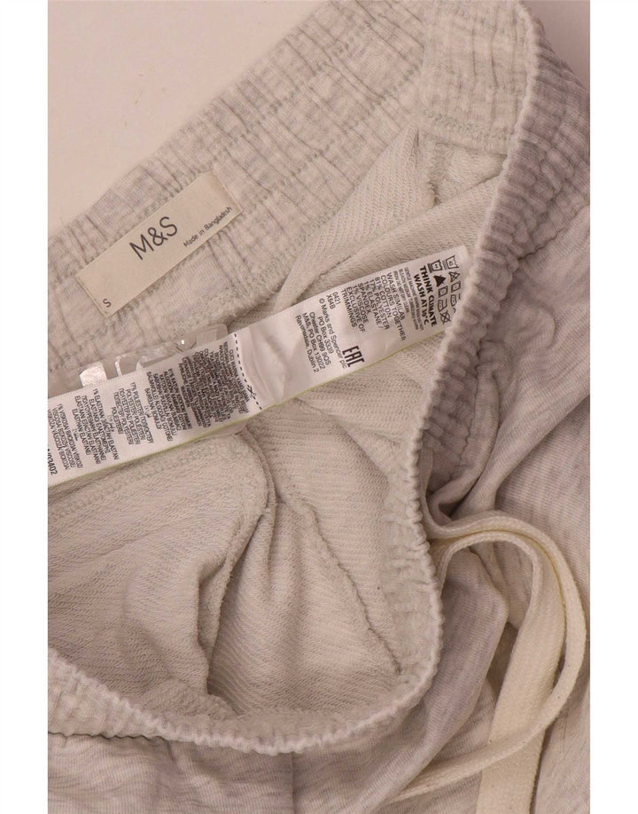 Marks & Spencer Herren-Trainingshose, Größe S, grau gefleckte Baumwolle