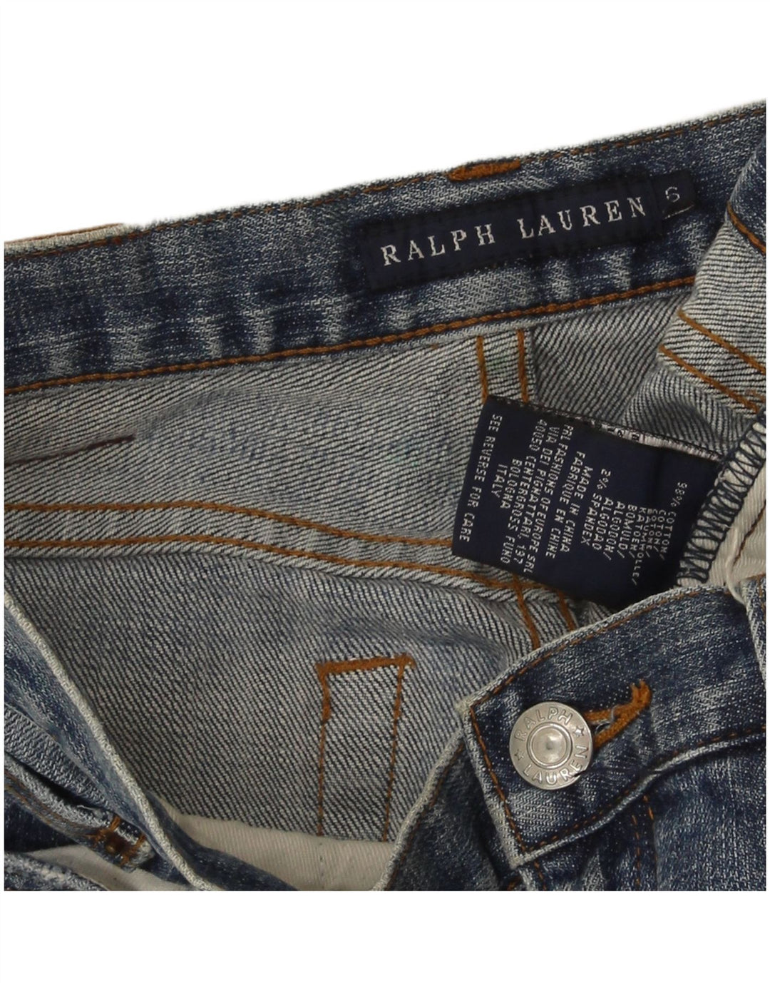 Ralph Lauren Damen Bootcut-Jeans US 6 Medium W30 L30 Blaue Baumwolle
