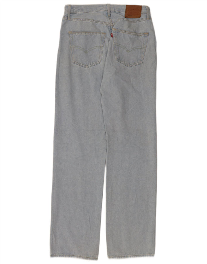 LEVI'S Damen 501 Straight Jeans W26 L32 Blaue Baumwolle