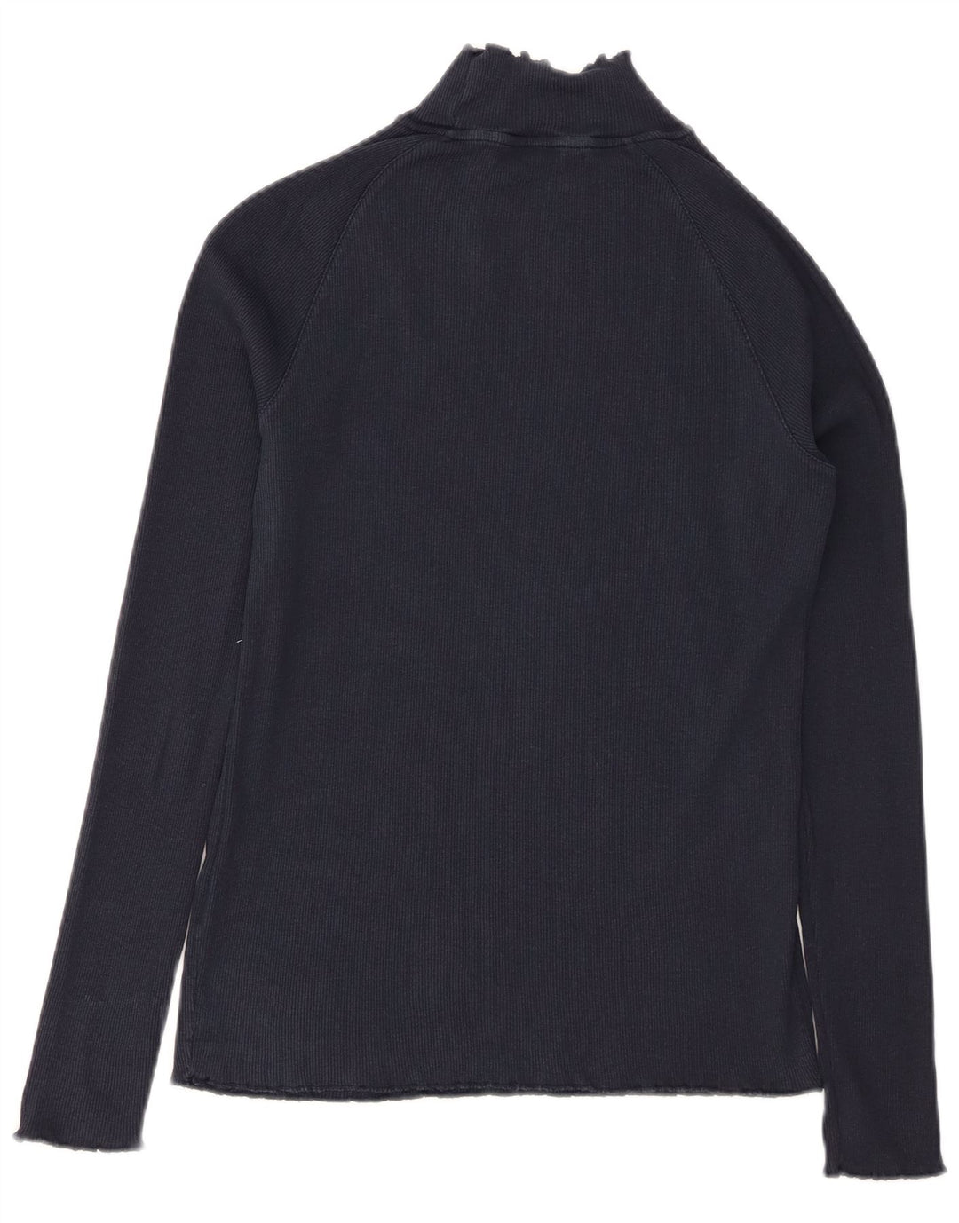 TOMMY HILFIGER Damen Top Langarm UK 12 Medium Marineblau