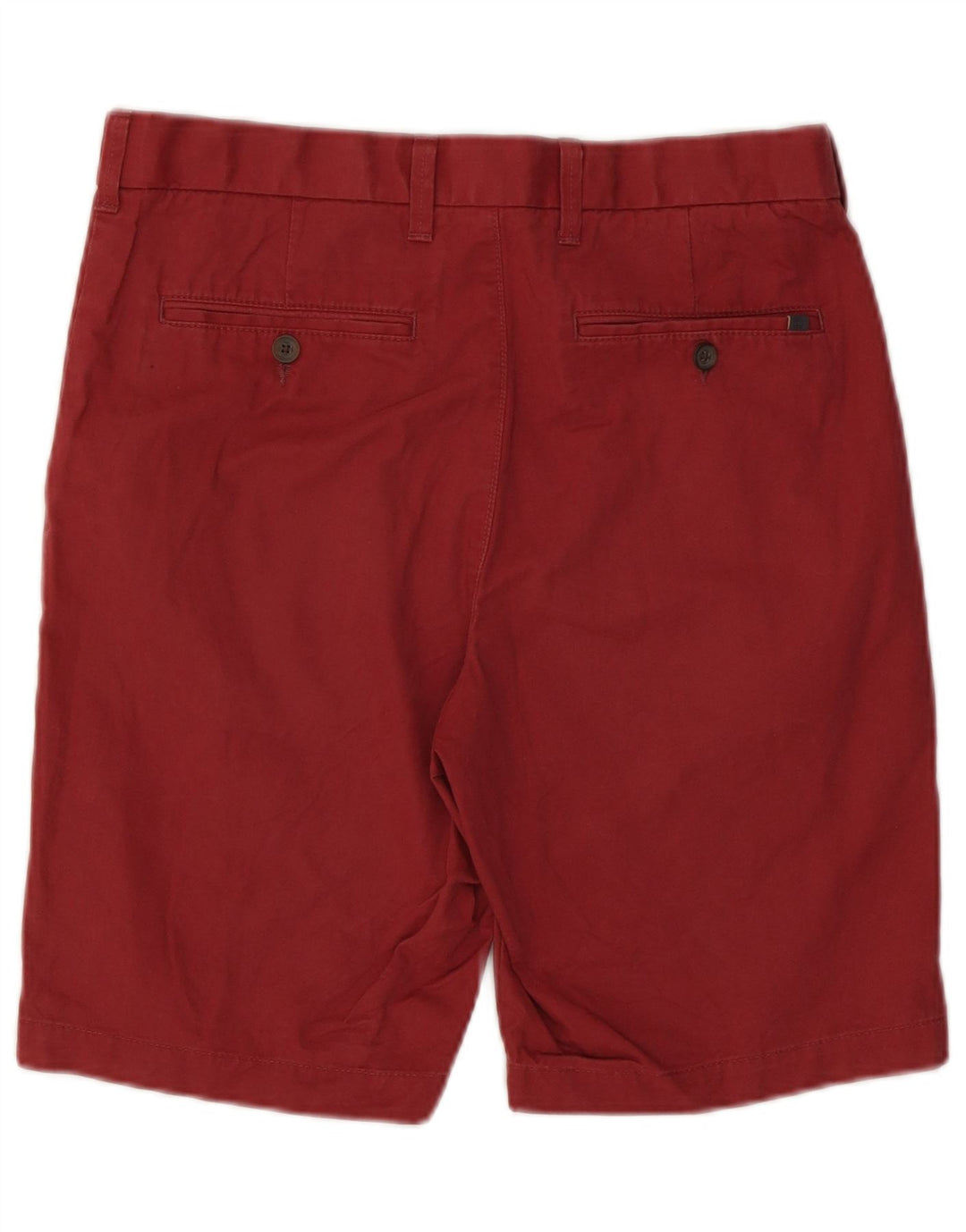 Marks & Spencer Herren-Chinoshorts W30, mittlere Burgunderrote Baumwolle