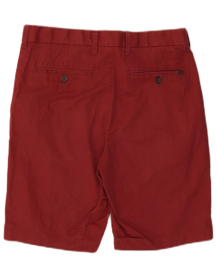 Marks & Spencer Herren-Chinoshorts W30, mittlere Burgunderrote Baumwolle