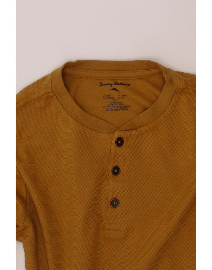 TOMMY BAHAMA Boys Top Long Sleeve 13-14 Years Brown Cotton Vintage Tommy Bahama and Second-Hand Tommy Bahama from Messina Hembry 