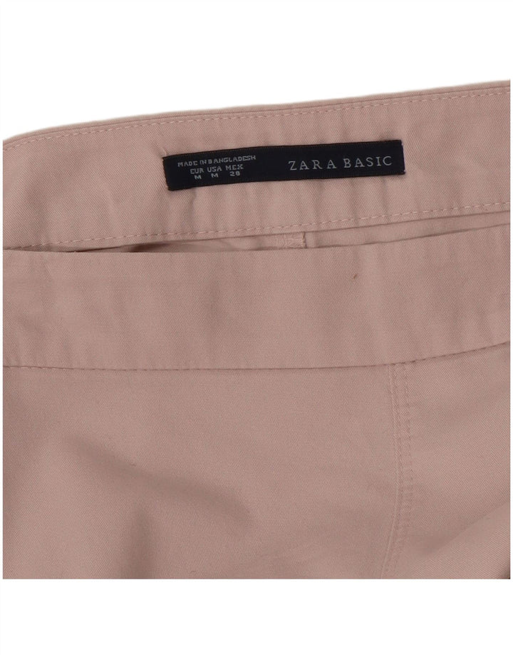 Gerade Freizeithose für Damen von Zara, Größe M, W30, L27, Rosa
