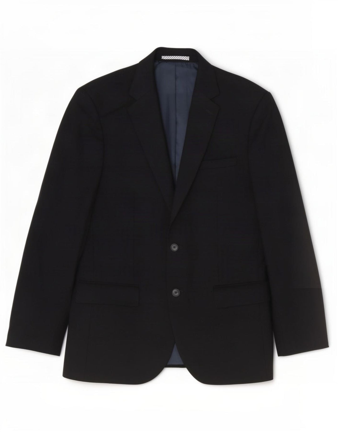Marks & Spencer Herren-Blazer mit 2 Knöpfen, UK 38, mittelschwarze Wolle