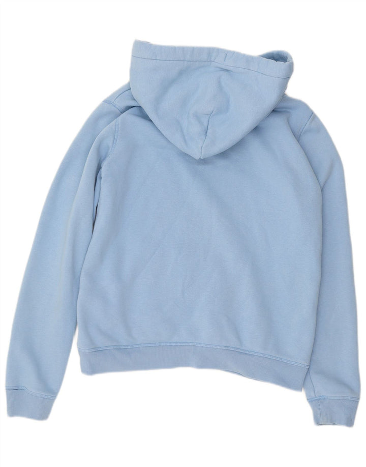 JACK WILLS Womens Hoodie Jumper UK 12 Medium Blue Cotton