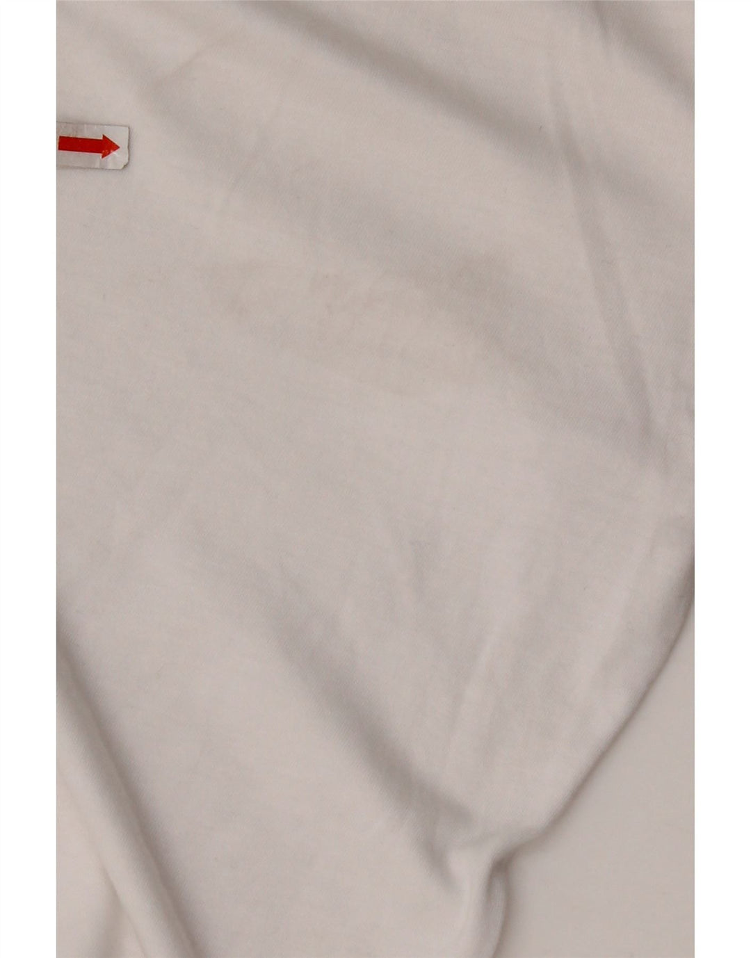 NEW BALANCE Damen Crop Graphic T-Shirt Top UK 10 Small Weiße Baumwolle