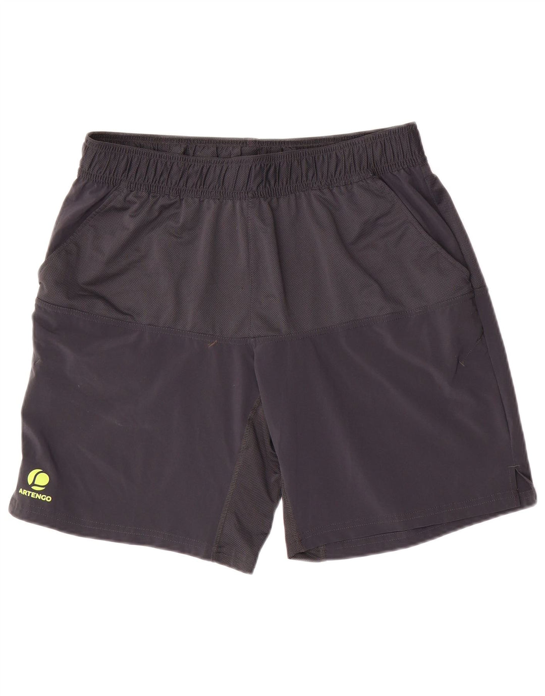 Decathlon Herren Sportshorts mittelgraues Polyester
