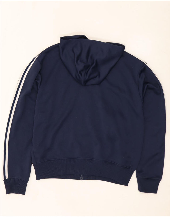 Adidas Herren-Kapuzenpullover mit Reißverschluss, groß, marineblaues Polyester