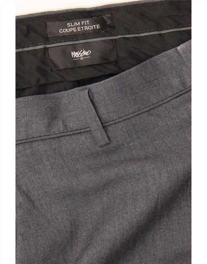 MOSSIMO Mens Straight Suit Trousers W30 L30 Grey Polyester Vintage Mossimo and Second-Hand Mossimo from Messina Hembry 