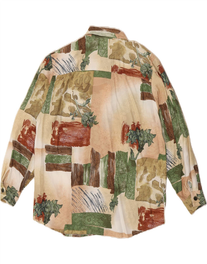 VINTAGE Womens Shirt UK 16 Large Multicoloured Patchwork Vintage Vintage and Second-Hand Vintage from Messina Hembry 