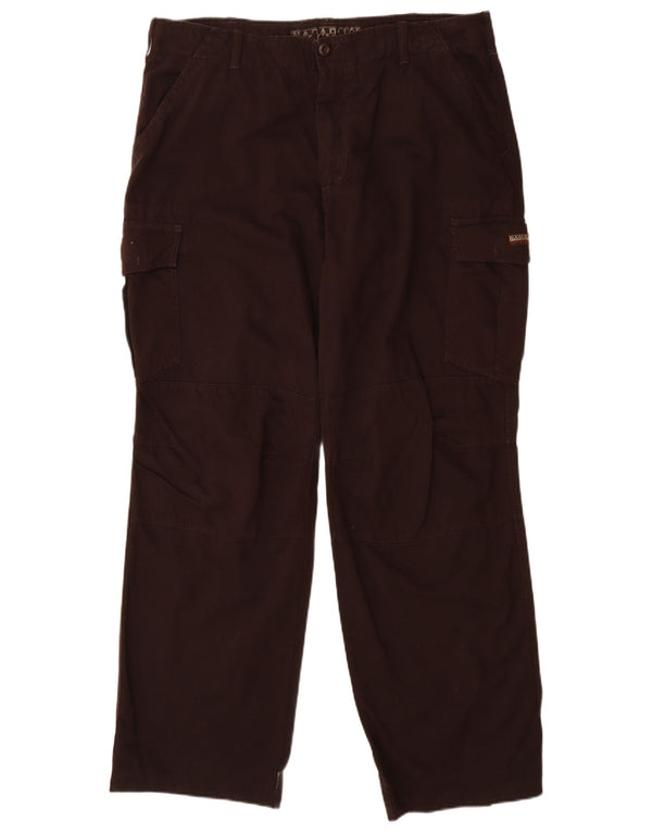 Napapijri Gerade Herren-Cargohose IT 54 2XL W38 L33 Braune Baumwolle