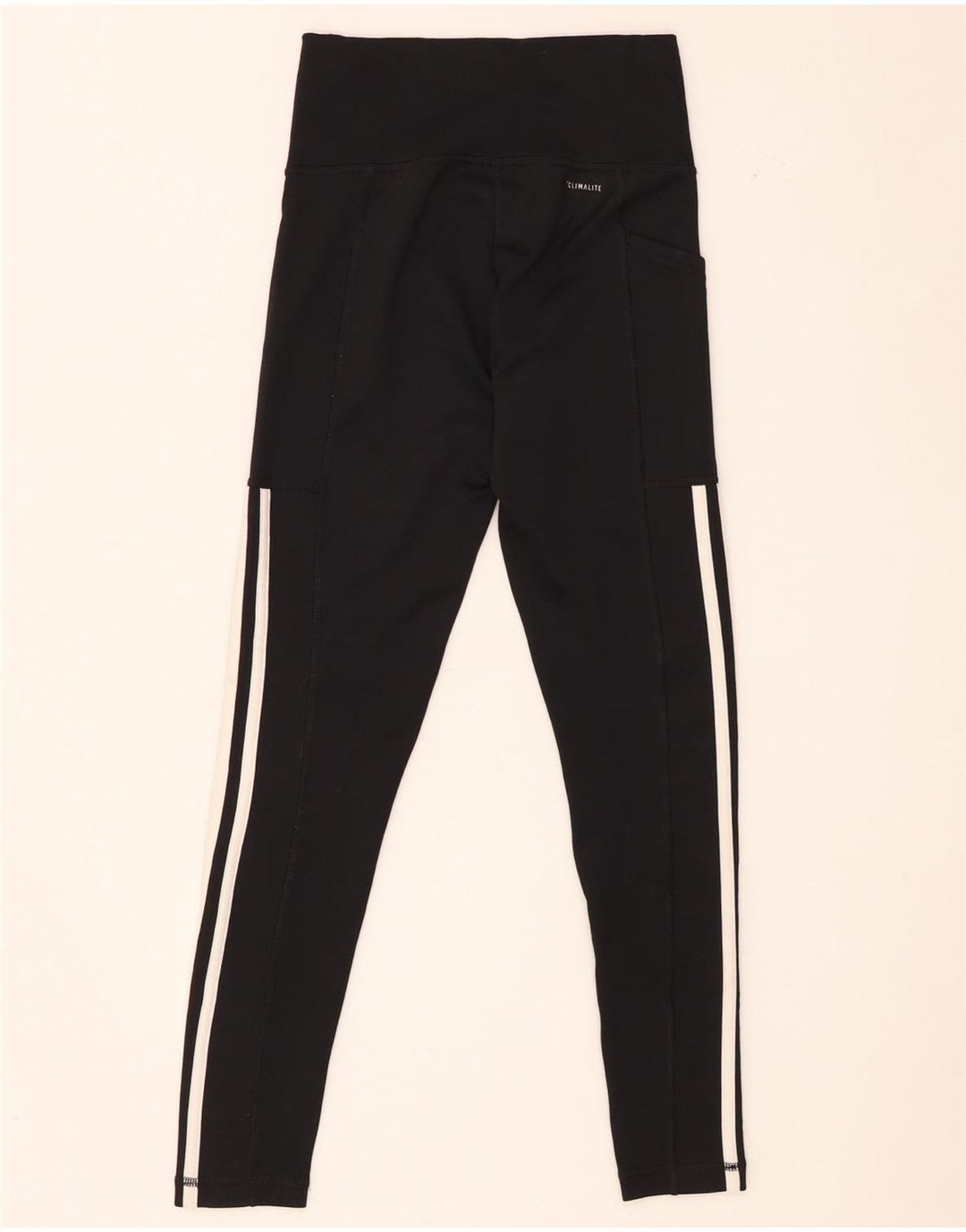 Adidas Damen Climalite Leggings UK 4/6 XS Schwarz Polyester