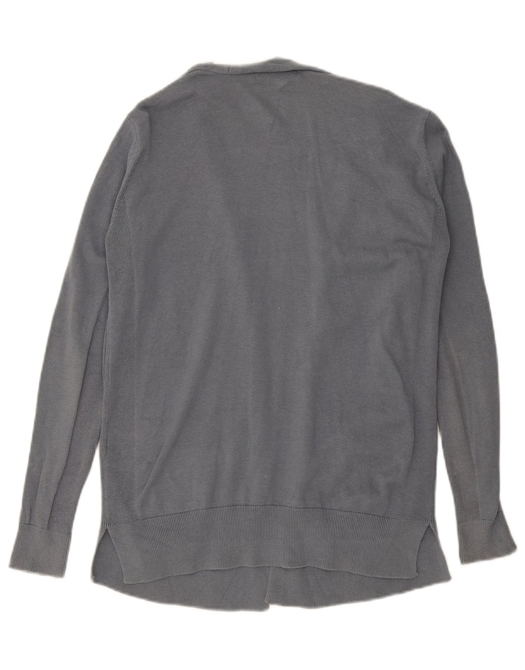 Marks & Spencer Offener Damen-Cardigan-Pullover UK 12 Mittelgraue Baumwolle