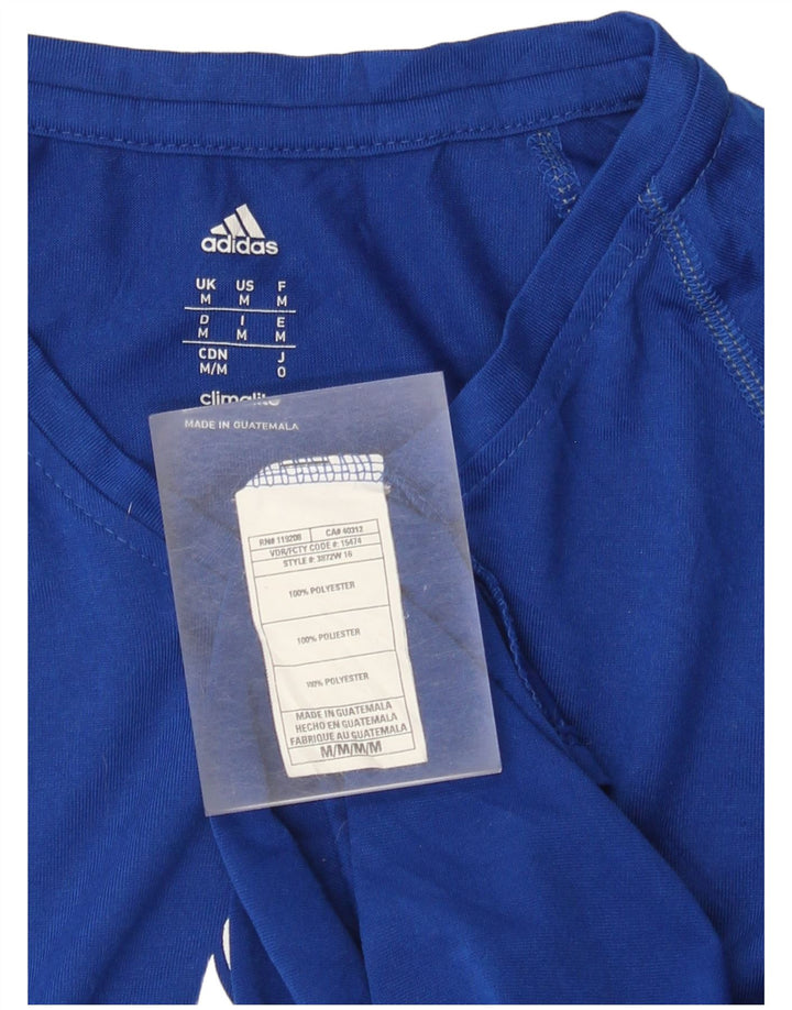 Adidas Jungen Climalite Graphic Top Langarm 13-14 Jahre Mittelblau