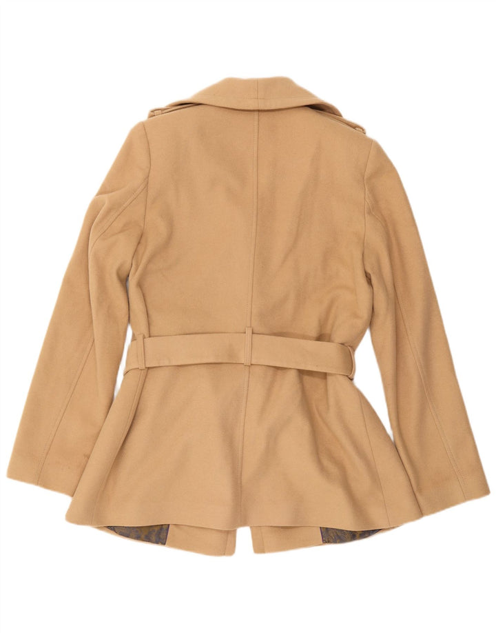 Ted Baker Damenmantel, Größe 3, mittelbeige Wolle