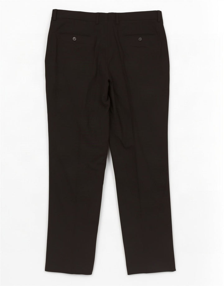 Gerade Anzughose für Damen von Zara, EU 40, Mittel W31 L29, Schwarz, Polyester