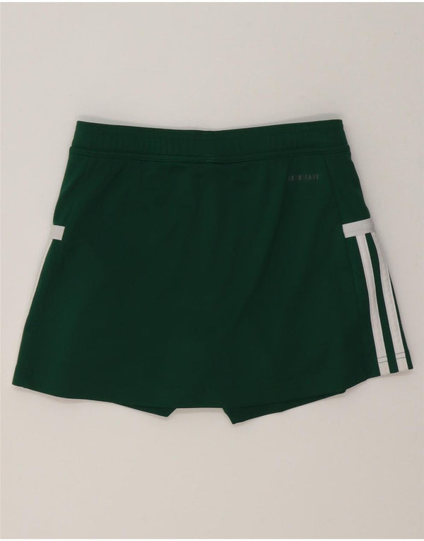 Adidas Mädchen Skort 11–12 Jahre, grünes Polyester