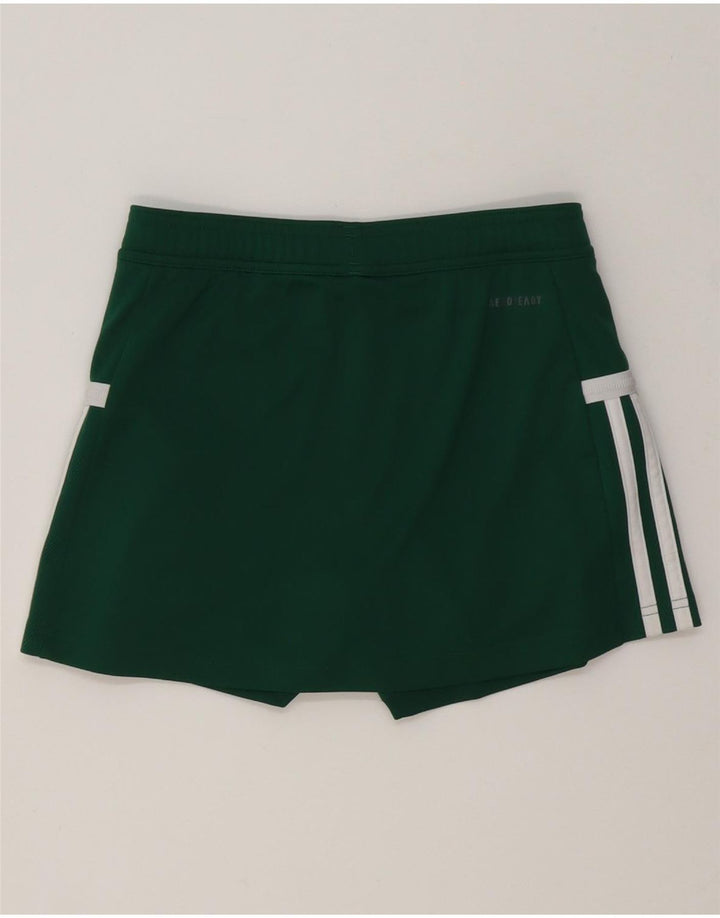 Adidas Mädchen Skort 11–12 Jahre, grünes Polyester