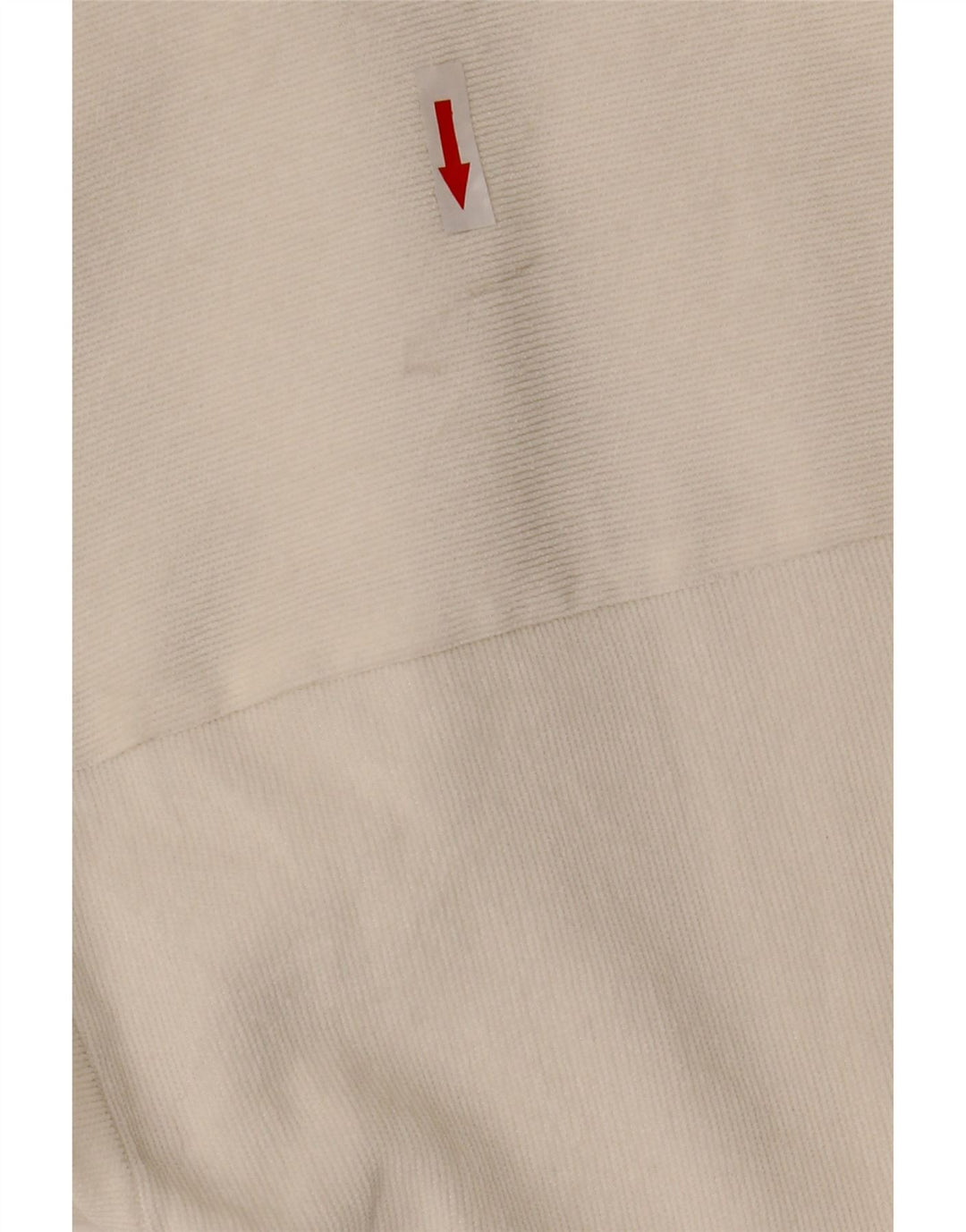 Zara Damen Übergroßes Cordhemd UK 10 Small Weiß Polyester