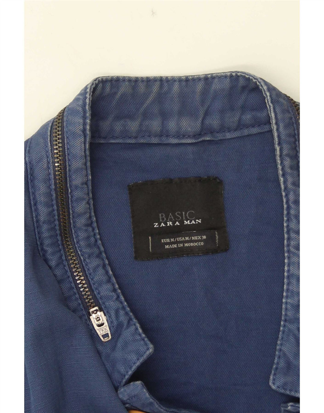 Zara Herren 5-Knopf-Blazerjacke UK 38 Mittelmarineblau