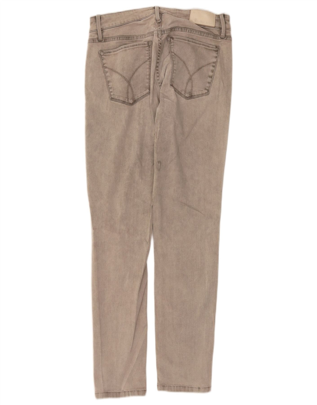 CALVIN KLEIN Damen Slim Jeans W30 L30 Graue Baumwolle