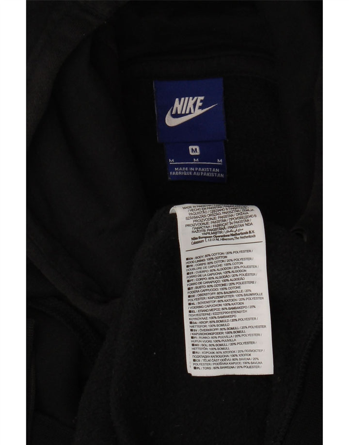 NIKE Herren-Kapuzenpullover mit Reißverschluss, mittelschwarz, Baumwolle