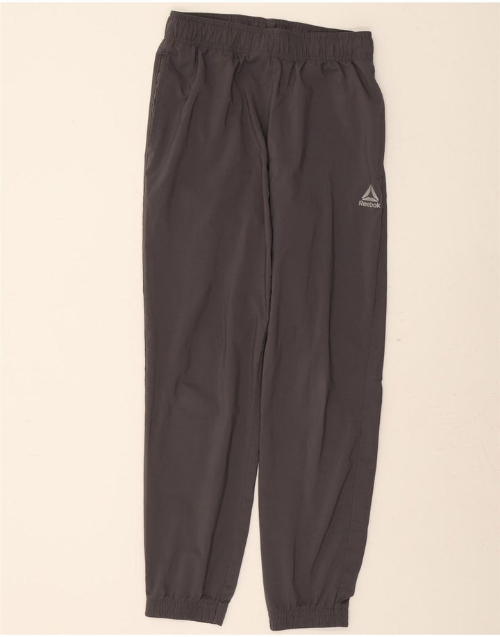 REEBOK Mens Tracksuit Trousers Joggers Small  Grey Polyester Vintage Reebok and Second-Hand Reebok from Messina Hembry 