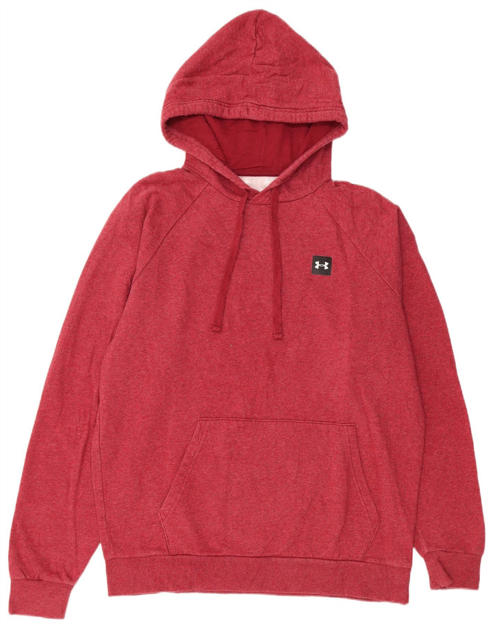UNDER ARMOUR Herren-Kapuzenpullover aus mittelroter Baumwolle