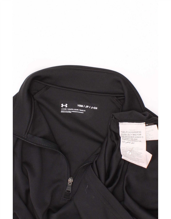 Under Armour Jungen-Trainingsanzug mit grafischem Pullover, 7–8 Jahre, Größe S, Schwarz