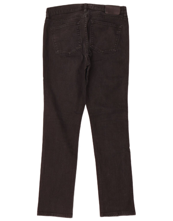 Ralph Lauren Damen Slim Jeans US 10 Large W32 L31 Schwarze Baumwolle