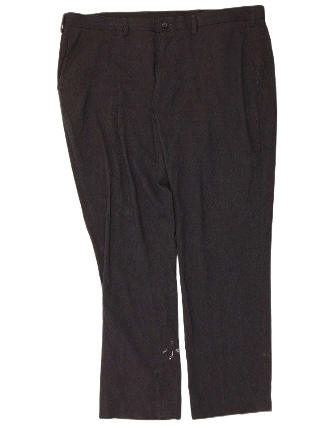 Marks & Spencer Herren maßgeschneiderte gerade Chinohose W42 L30 Schwarz
