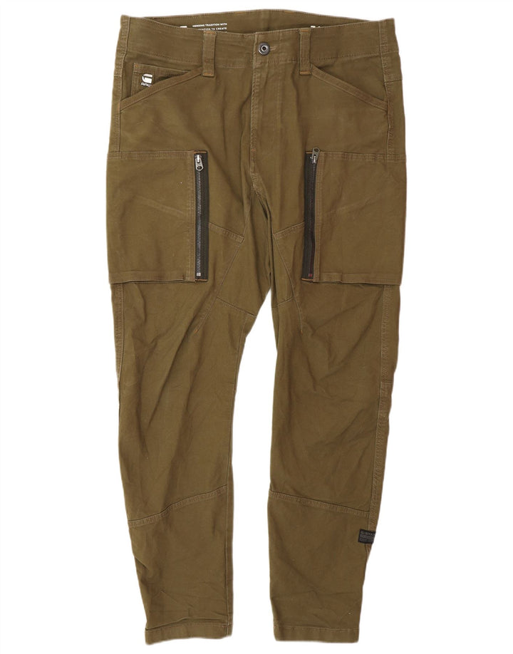 G-STAR Herren Slim Cargohose W34 L32 Khaki Baumwolle
