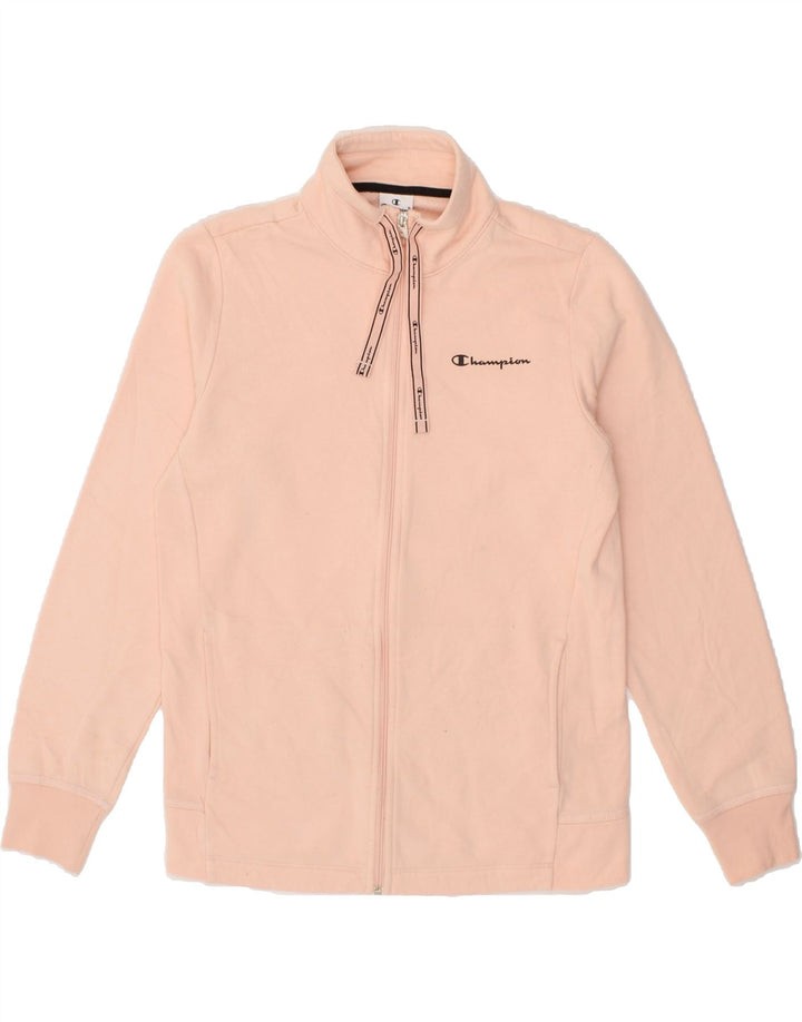 CHAMPION Womens Tracksuit Top Jacket UK 16 Large Pink Cotton Vintage Champion and Second-Hand Champion from Messina Hembry 