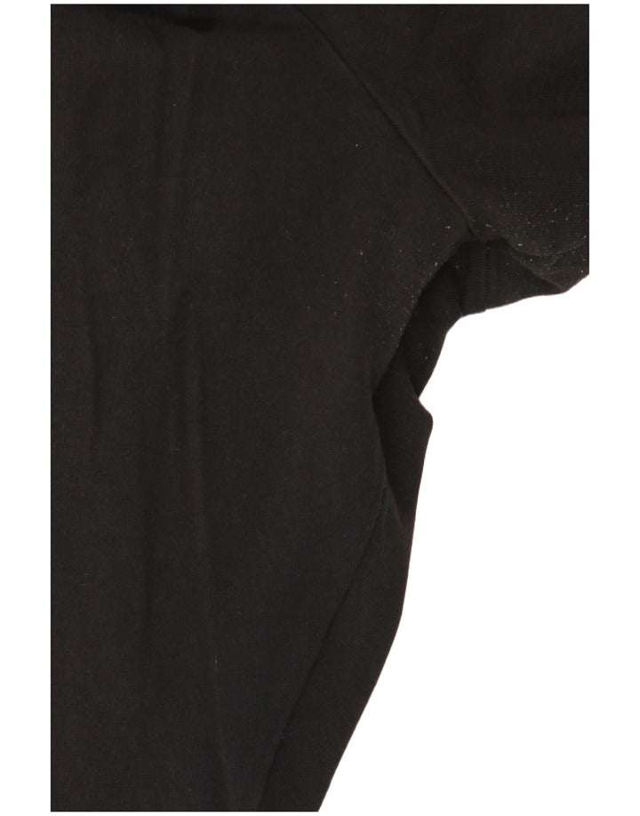 ADIDAS Damen Graphic Leggings UK 18 XL Schwarz Baumwolle