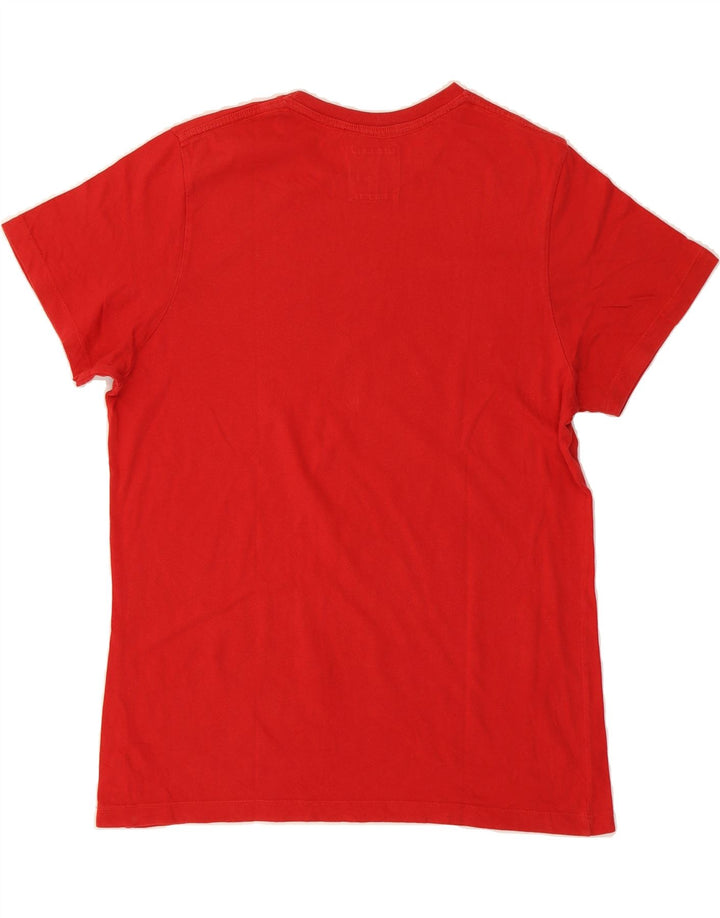 LEVI'S Boys Graphic T-Shirt Top 15-16 Years Red Cotton Vintage Levi's and Second-Hand Levi's from Messina Hembry 
