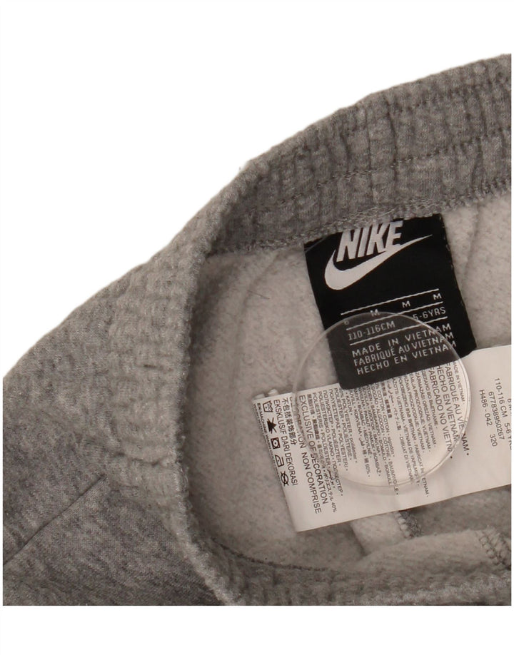Nike Trainingshose für Jungen, Jogger, 5–6 Jahre, mittelgrau gefleckte Baumwolle