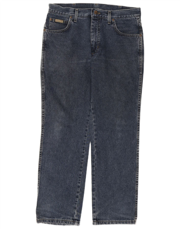 Wrangler Herren Texas Straight Jeans W33 L30 Blaue Baumwolle