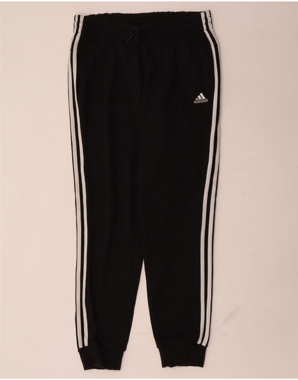 Adidas Damen Trainingshose Jogger UK 16/18 Große schwarze Baumwolle