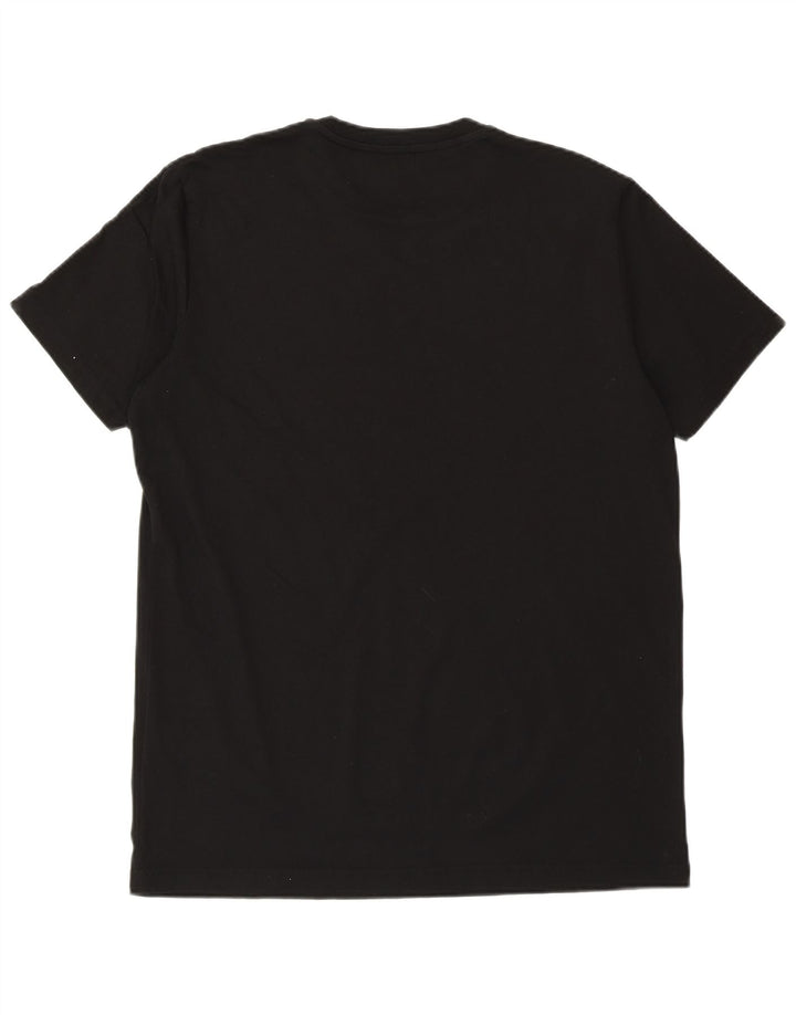 DIESEL Herren-T-Shirt mit Grafik, groß, aus schwarzer Baumwolle