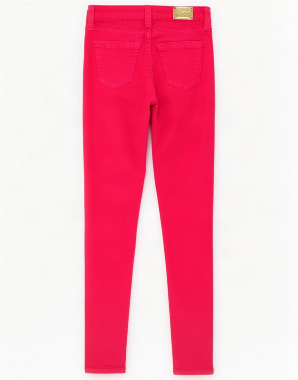 True Religion Womens Skinny Jeans W26 L29 Pink Cotton