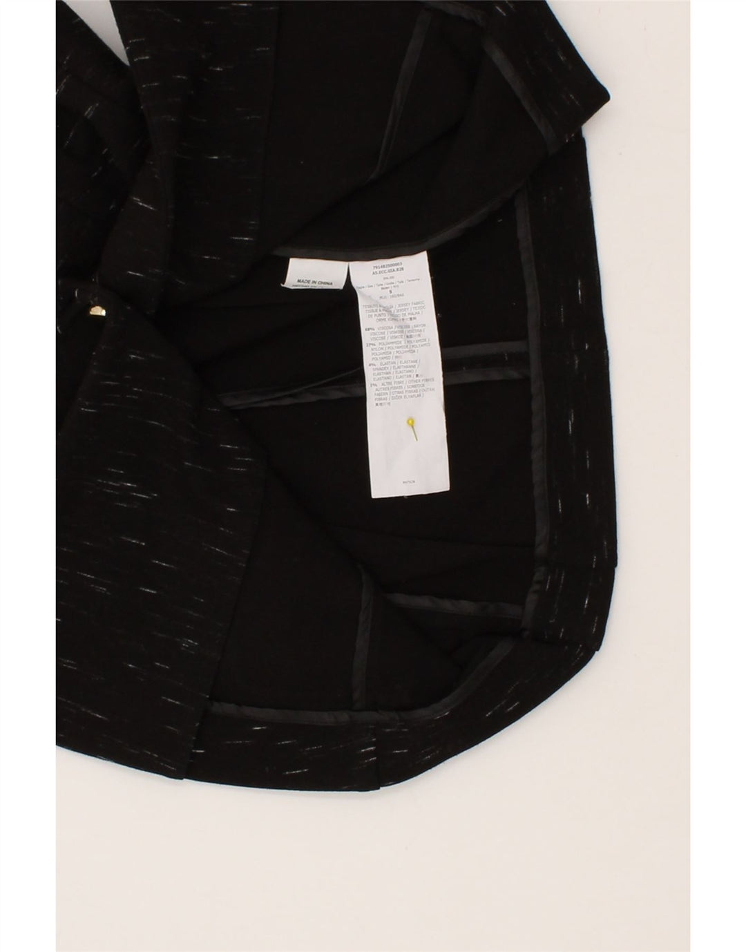 MAX & CO. Womens 1 Button Blazer Jacket UK 10 Small Black Flecked Viscose Vintage Max & Co. and Second-Hand Max & Co. from Messina Hembry 