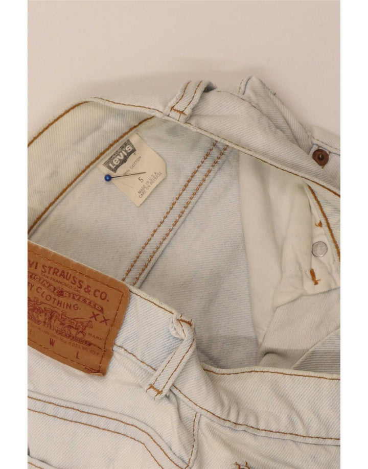 Levi's Damen 550 Denim Shorts US 5 Small W25 Blaue Baumwolle