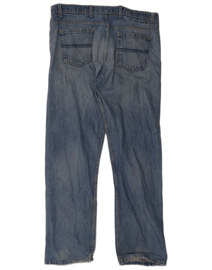 Marks & Spencer Herren Blue Harbor Straight Jeans W38 L33 Blaue Baumwolle