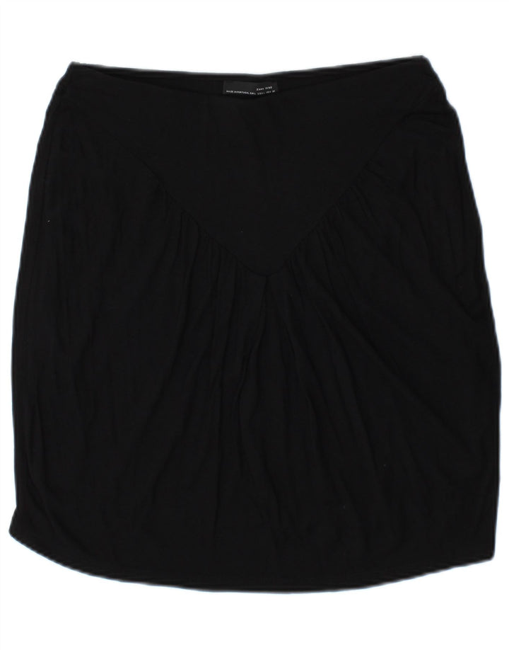 Gerader Rock für Damen von Zara, Größe L, W30, Schwarz