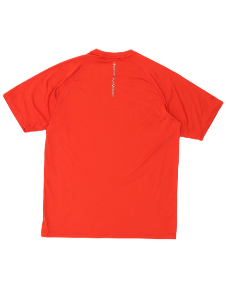 Under Armour Herren Heat Gear T-Shirt Top Mittelrotes Polyester