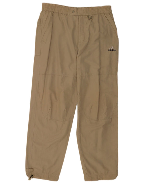 Adidas Mens Joggers Chino Trousers Medium W30 L29 Beige Cotton
